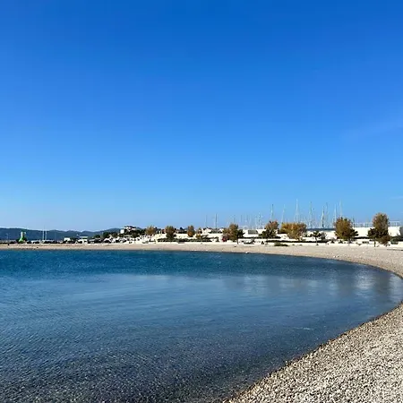 Cosy Modern Mini House 10 By The Sea With Private Terrace In Limoni Camp - Walk To & Local Taverns Camping